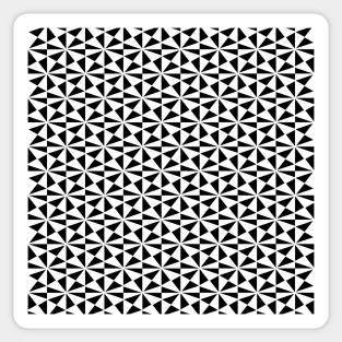 Triangles in black and white Sticker